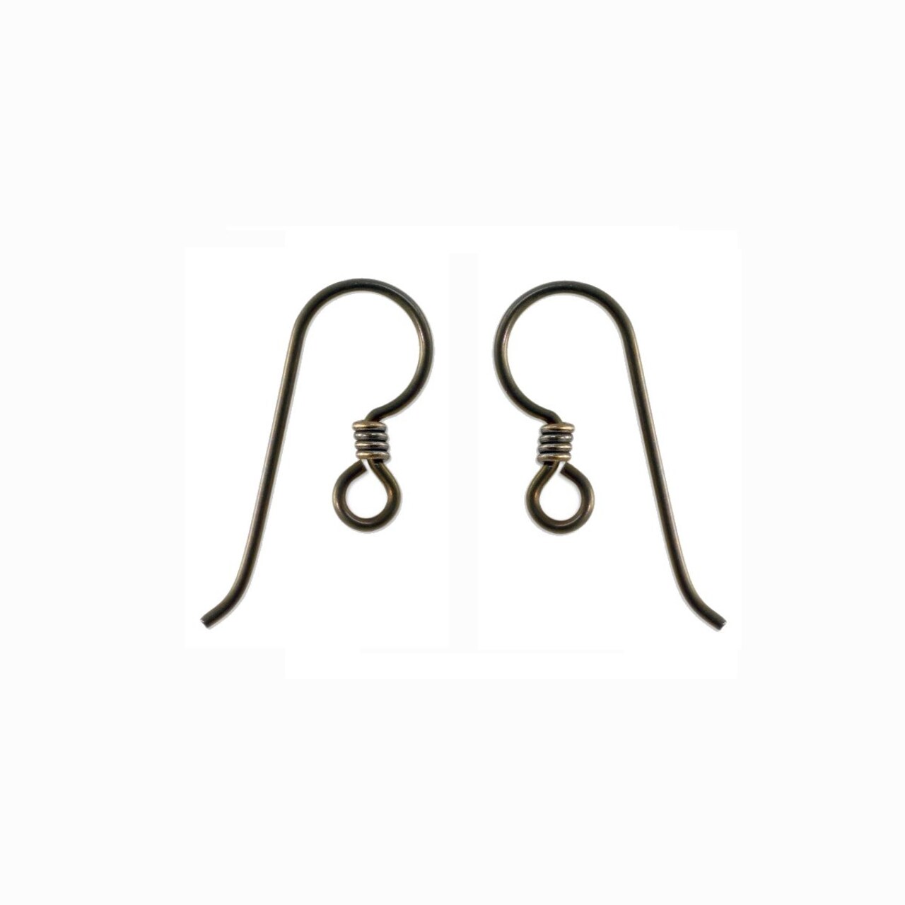 Niobium Ear Wire with Bronze Coil Copper Finish by TierraCast (1 Pair of Earrings)